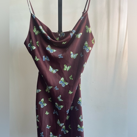 Urban Outfitters | Mallory Butterfly Mini Slip Dress | Medium - Picture 3 of 9